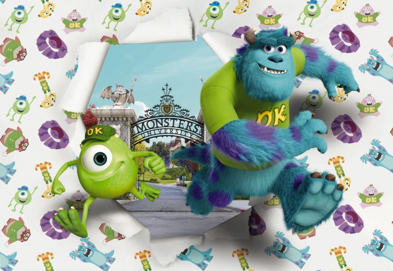 Komar 8-471 Canavarlar Monsters Duvar Kağıdı